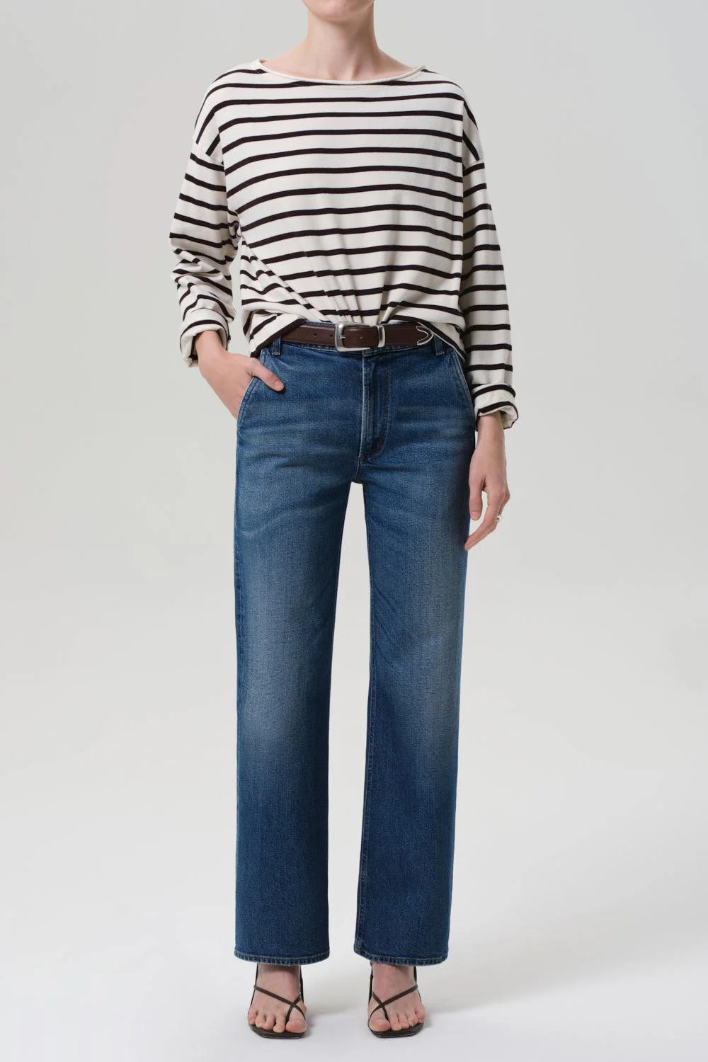 Boat Neck Long Sleeve Top - Image 2