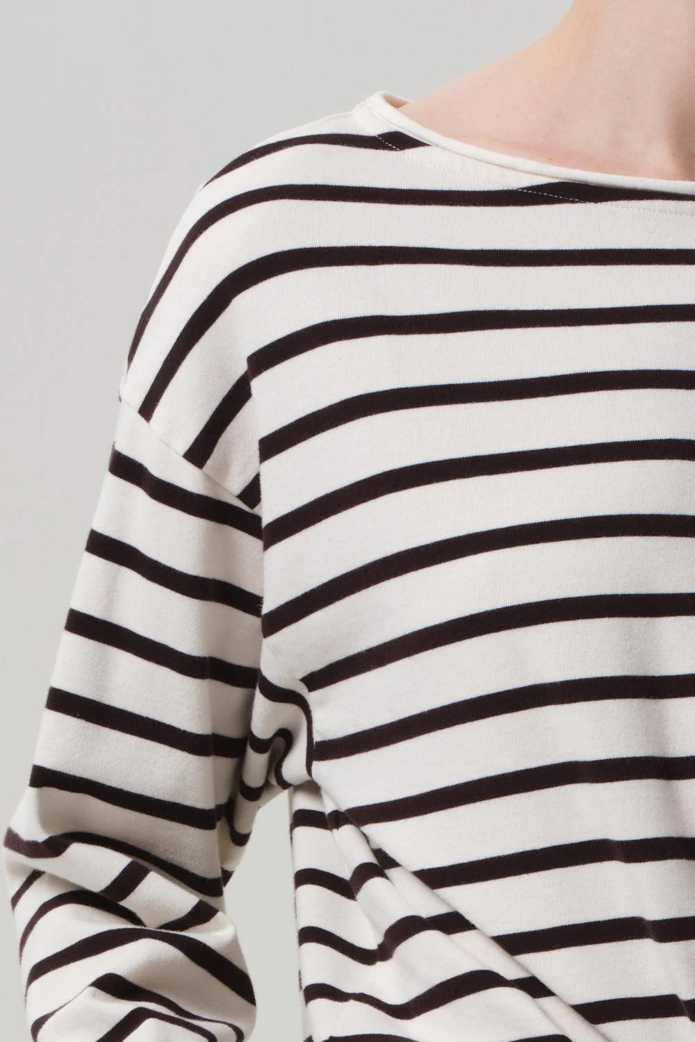 Boat Neck Long Sleeve Top - Image 3