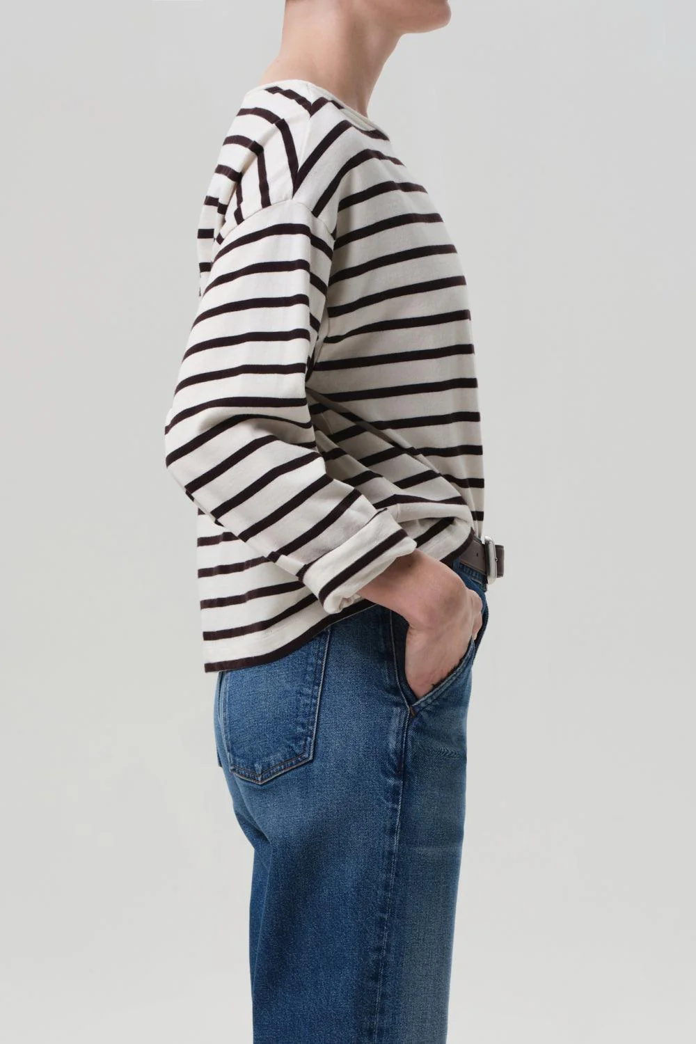 Boat Neck Long Sleeve Top - Image 5