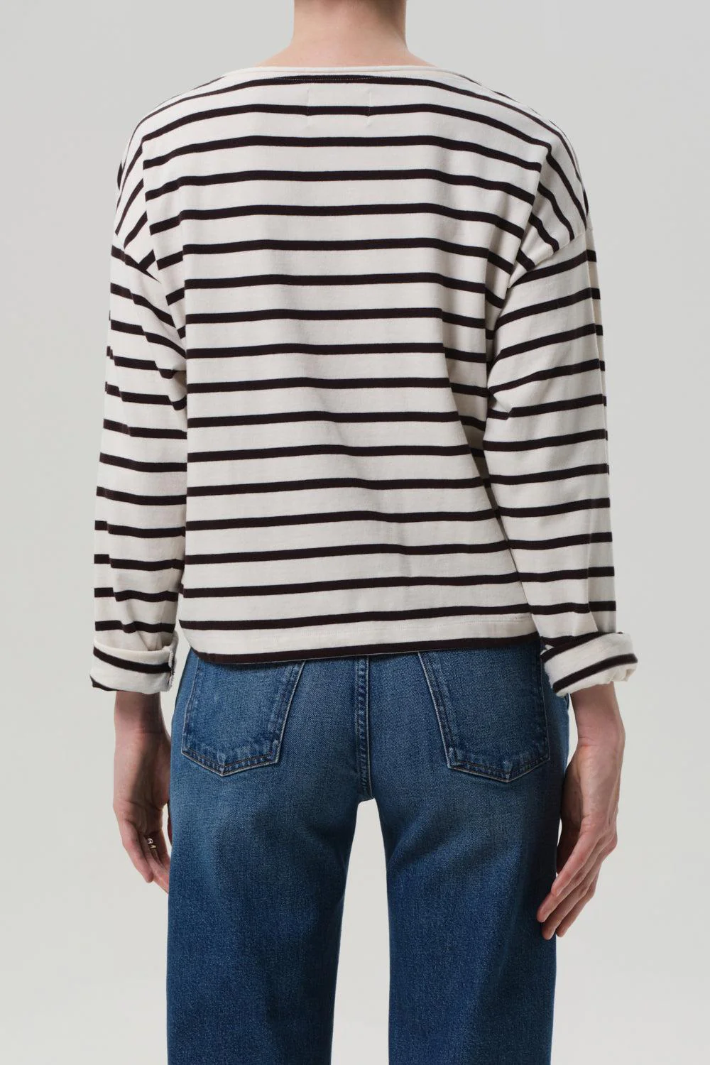 Boat Neck Long Sleeve Top - Image 6