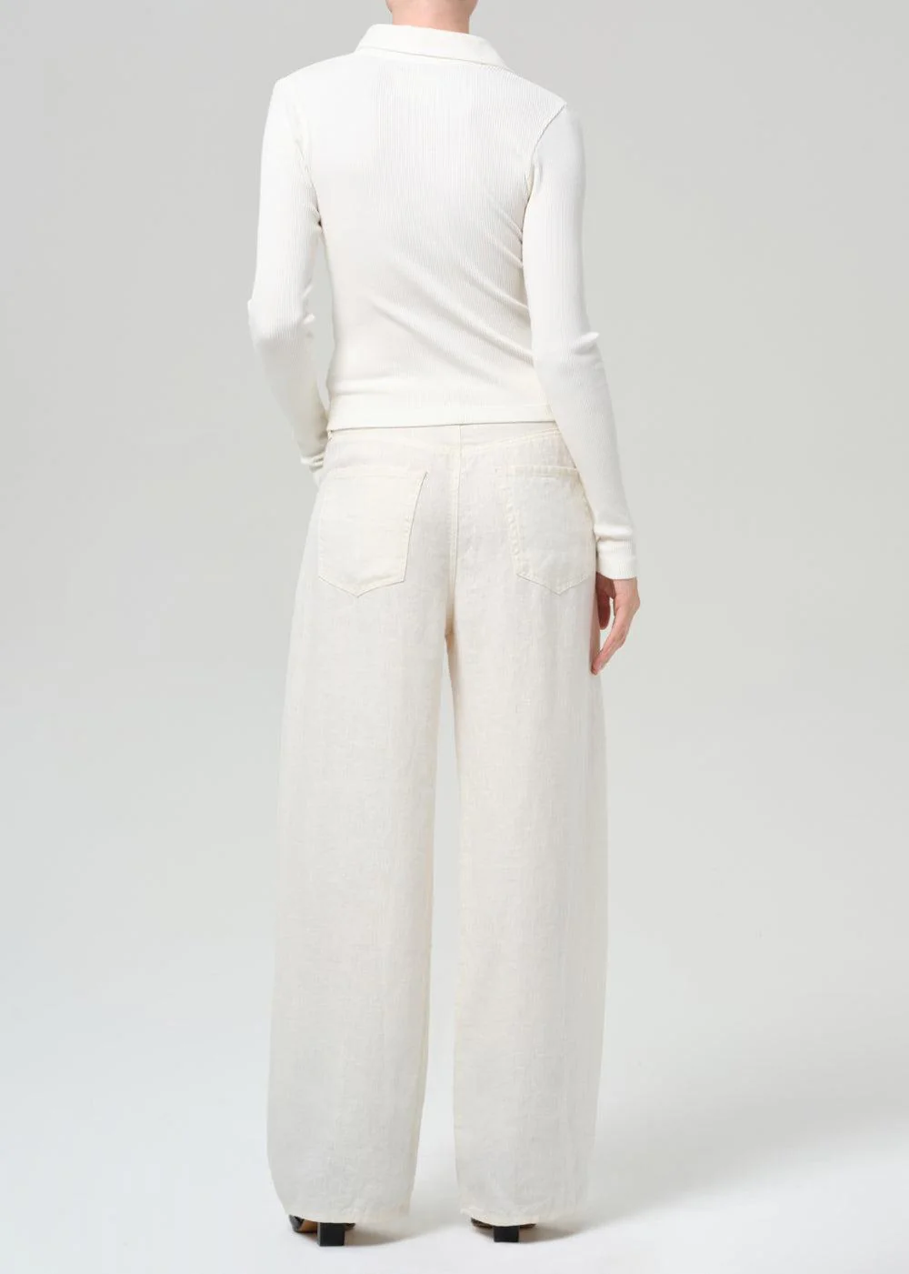 Brynn Drawstring Trouser - Vanilla - Image 6