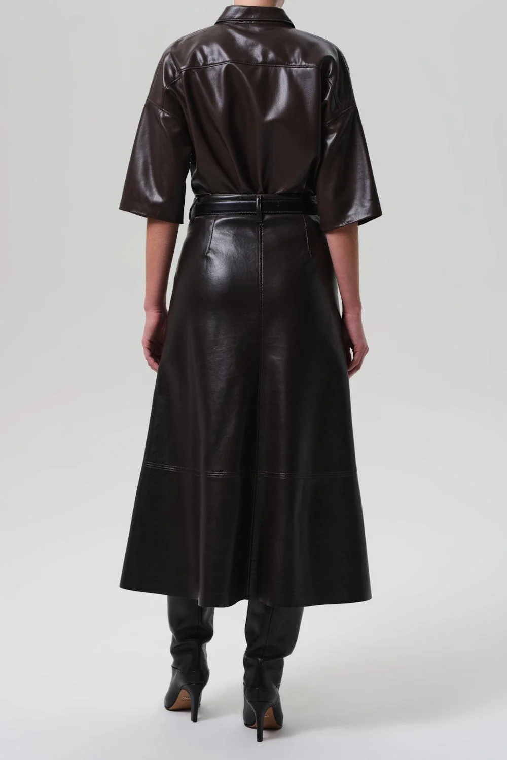 Cassia Leather Skirt - Image 7