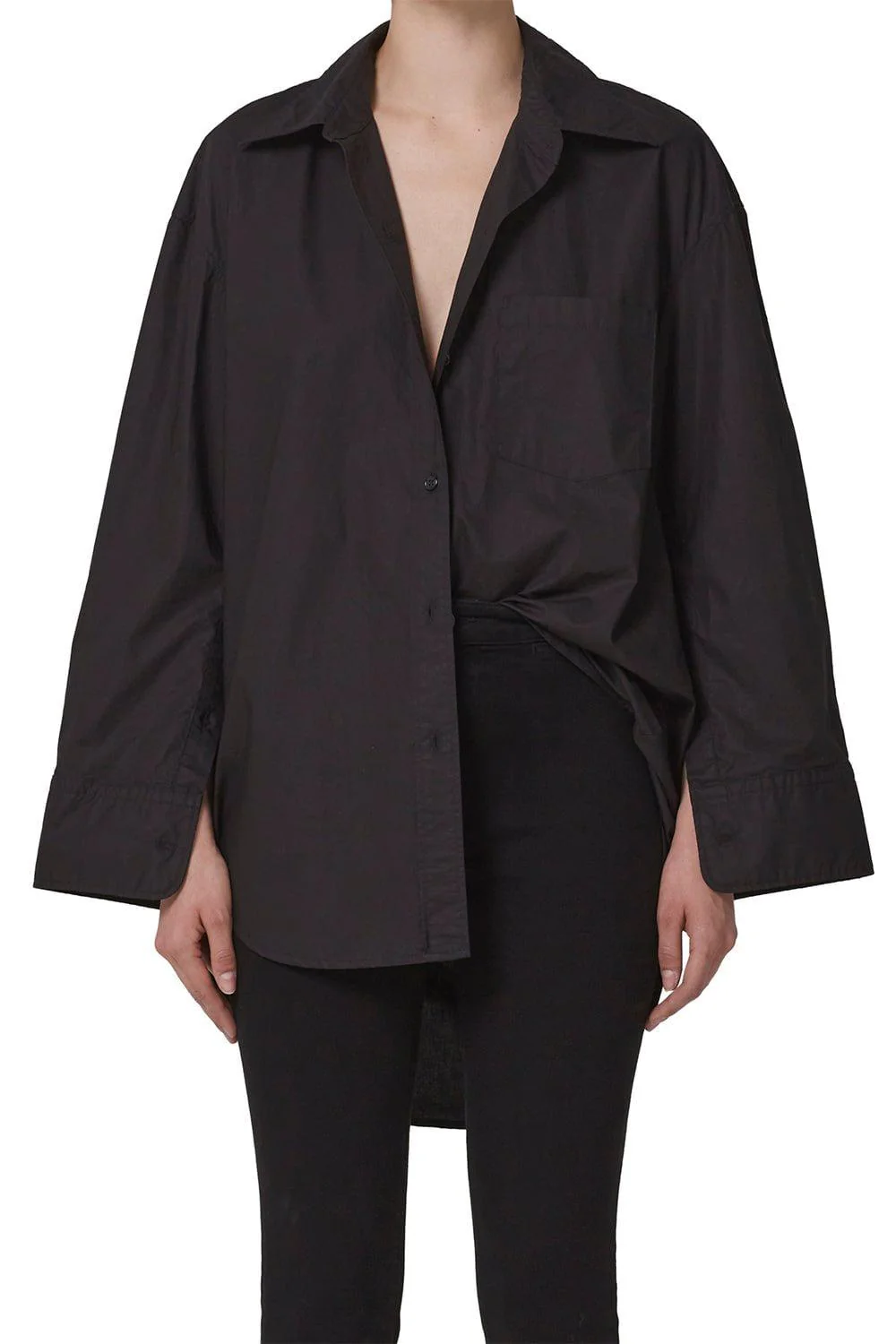 Cocoon Shirt - Black - Image 2