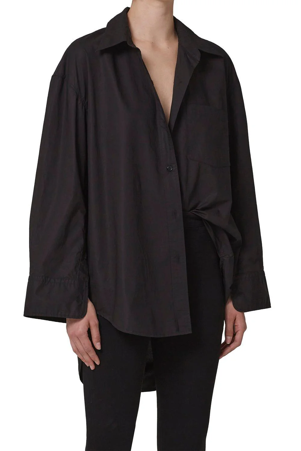 Cocoon Shirt - Black - Image 3