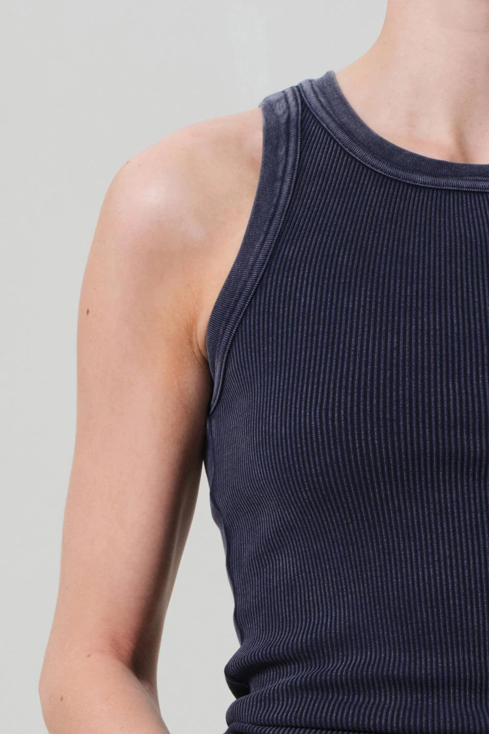 Isabel Rib Tank - Mineral Navy - Image 4