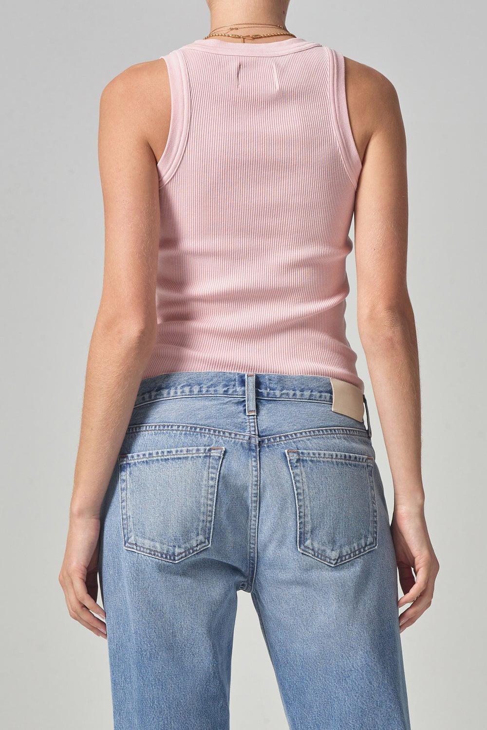 Isabel Rib Tank - Roselle - Image 5