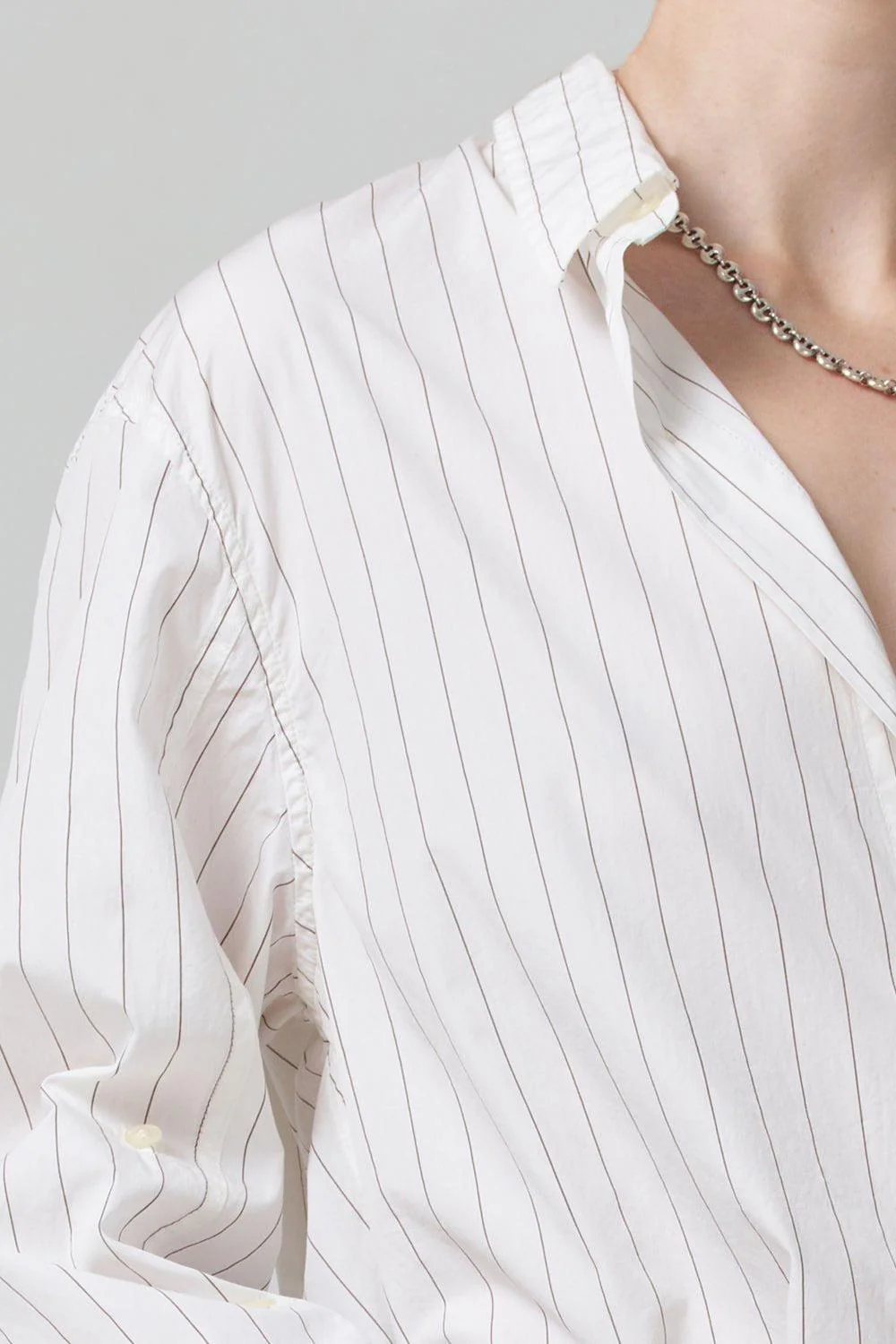 Kayla Shirt - Bitter Chocolate Stripe - Image 5