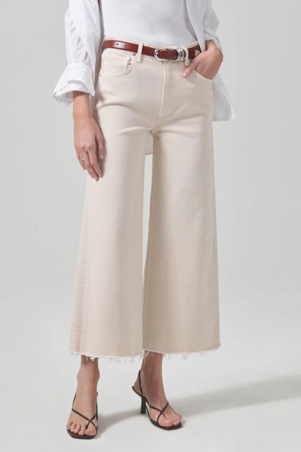 Lyra Crop Pant - Almondette - Image 3