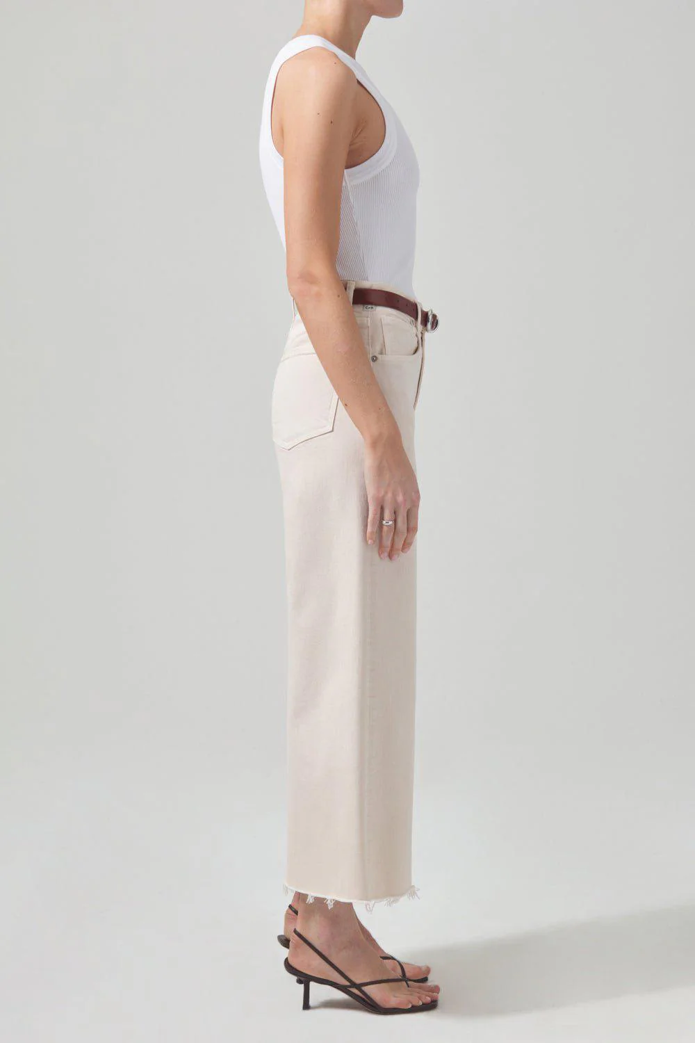 Lyra Crop Pant - Almondette - Image 5