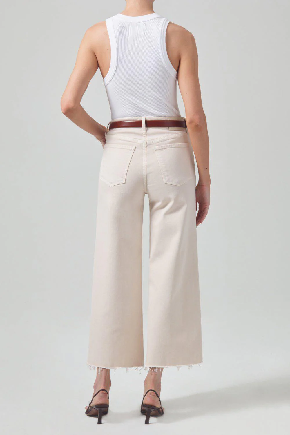 Lyra Crop Pant - Almondette - Image 6