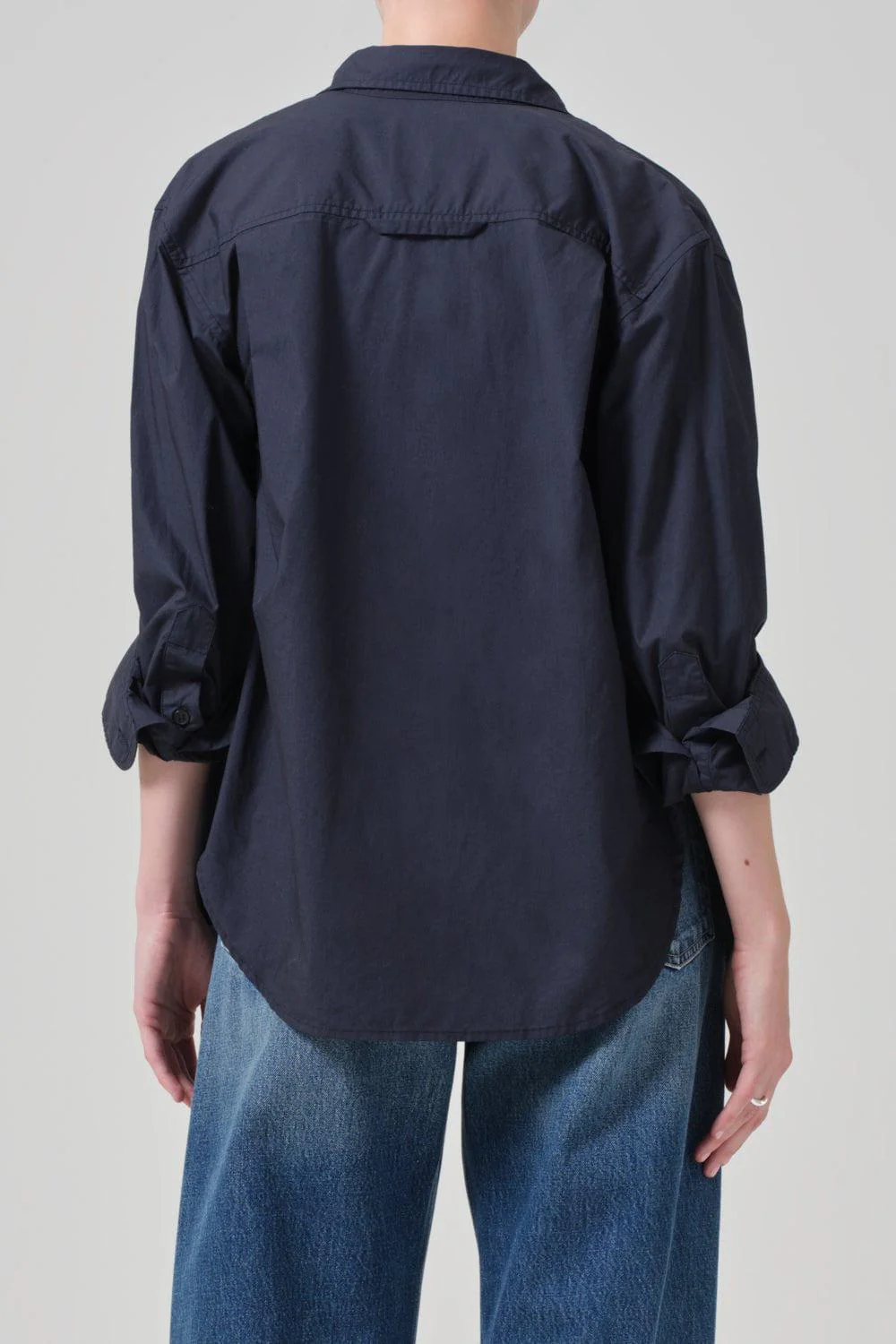Shrunken Kayla Shirt - Navy - Image 5