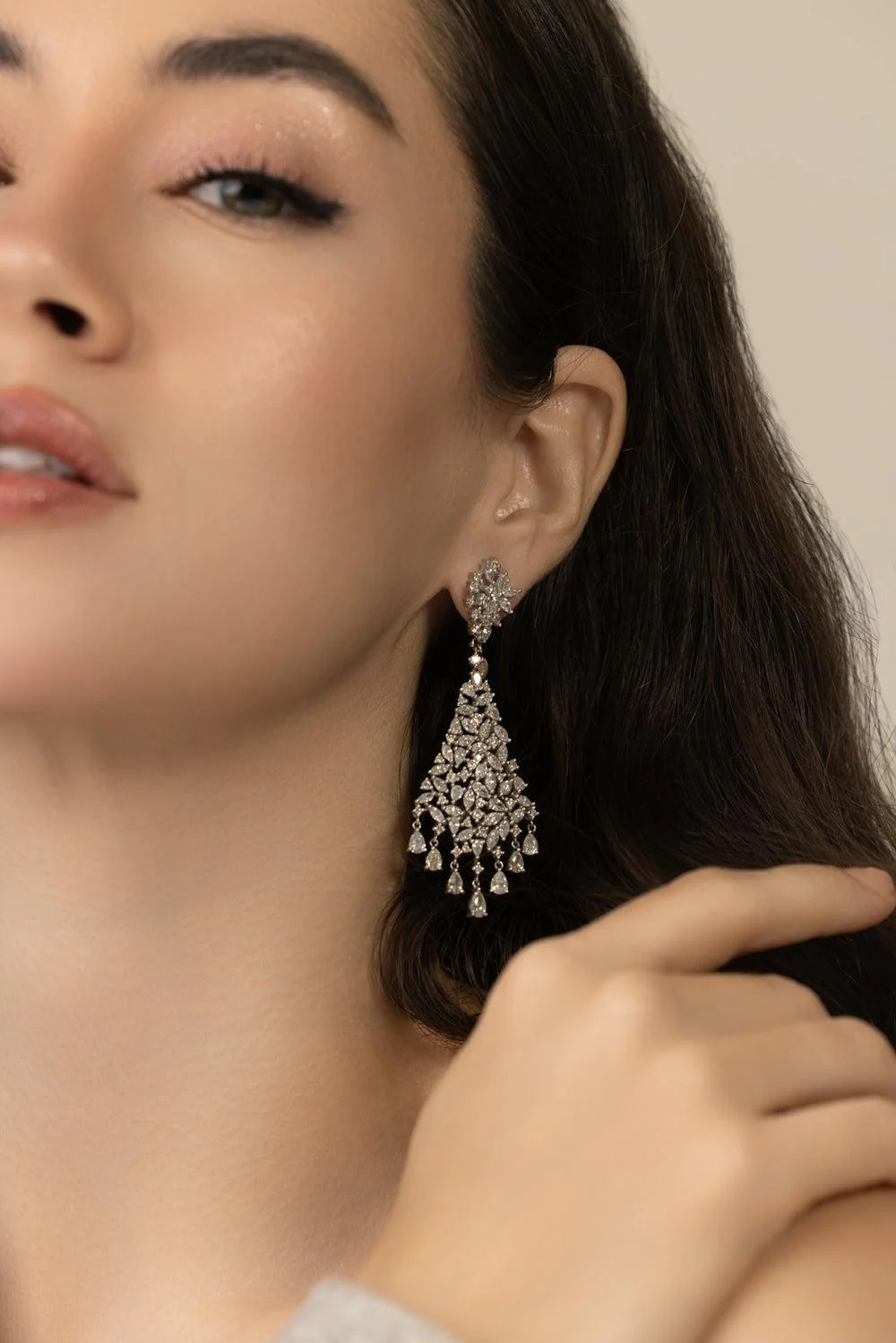 Diamond Drop Earrings - Image 4