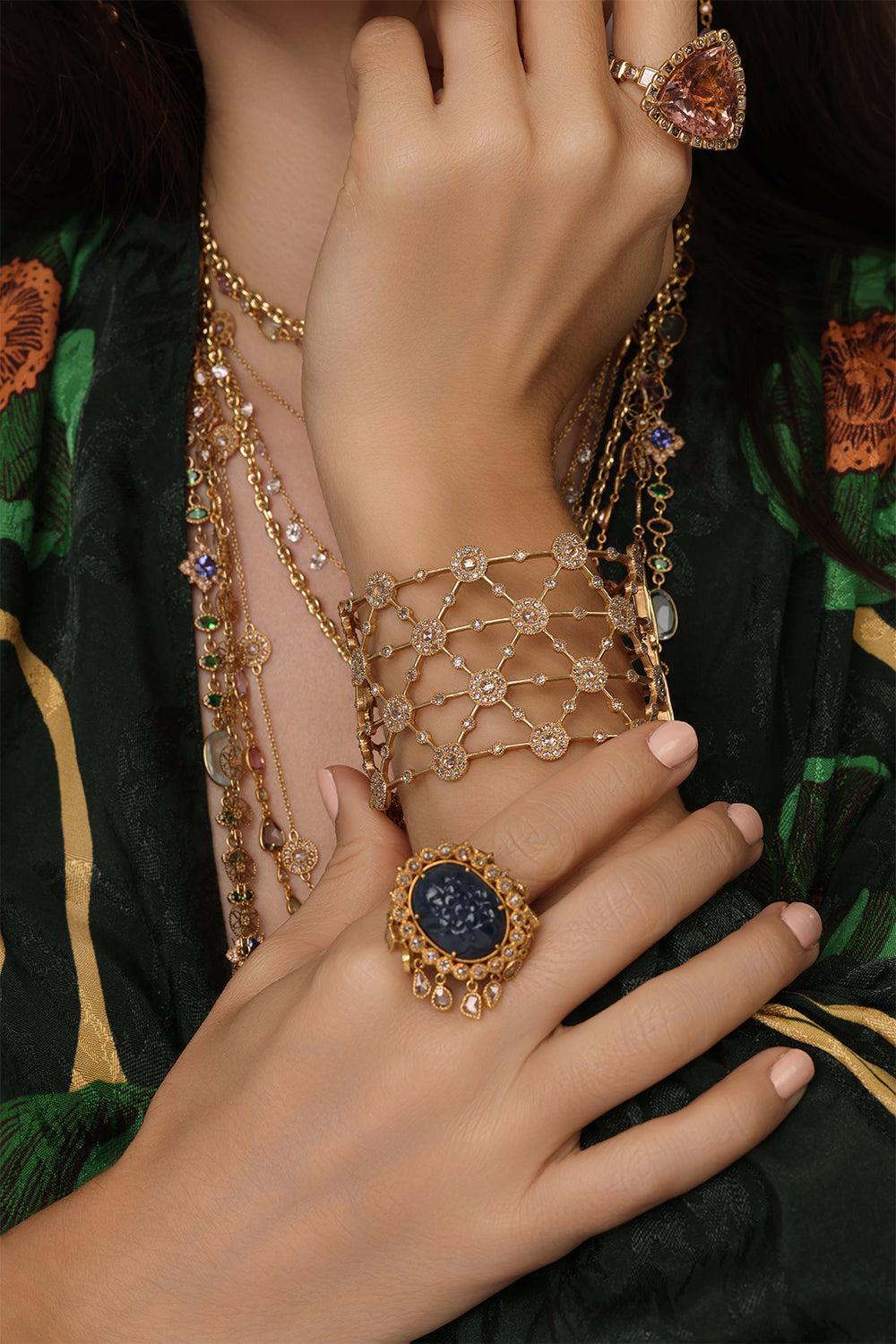 Diamond Eternity Opera Cuff Bracelet - Image 2