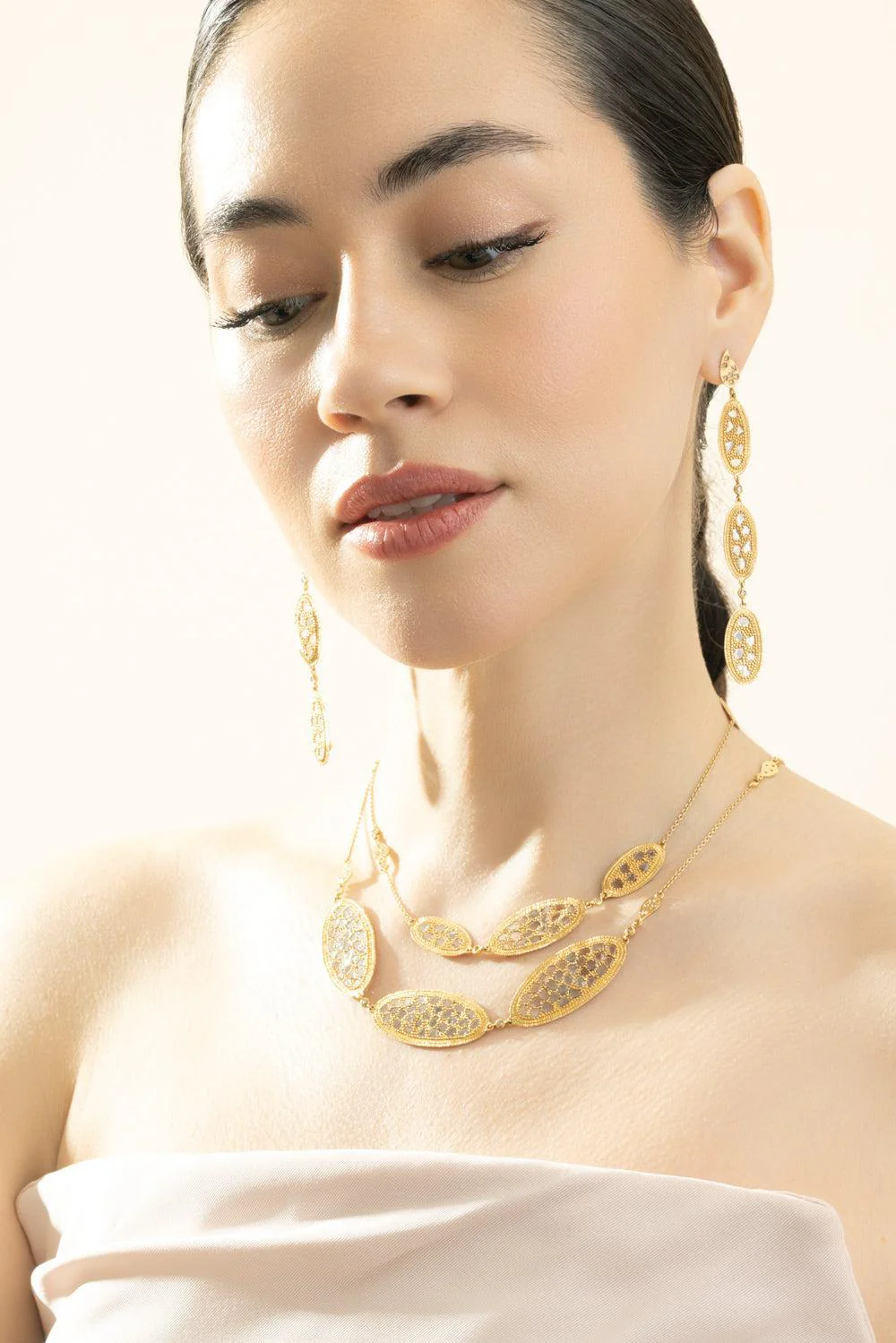 Diamond Eternity Triple Earrings - Image 3