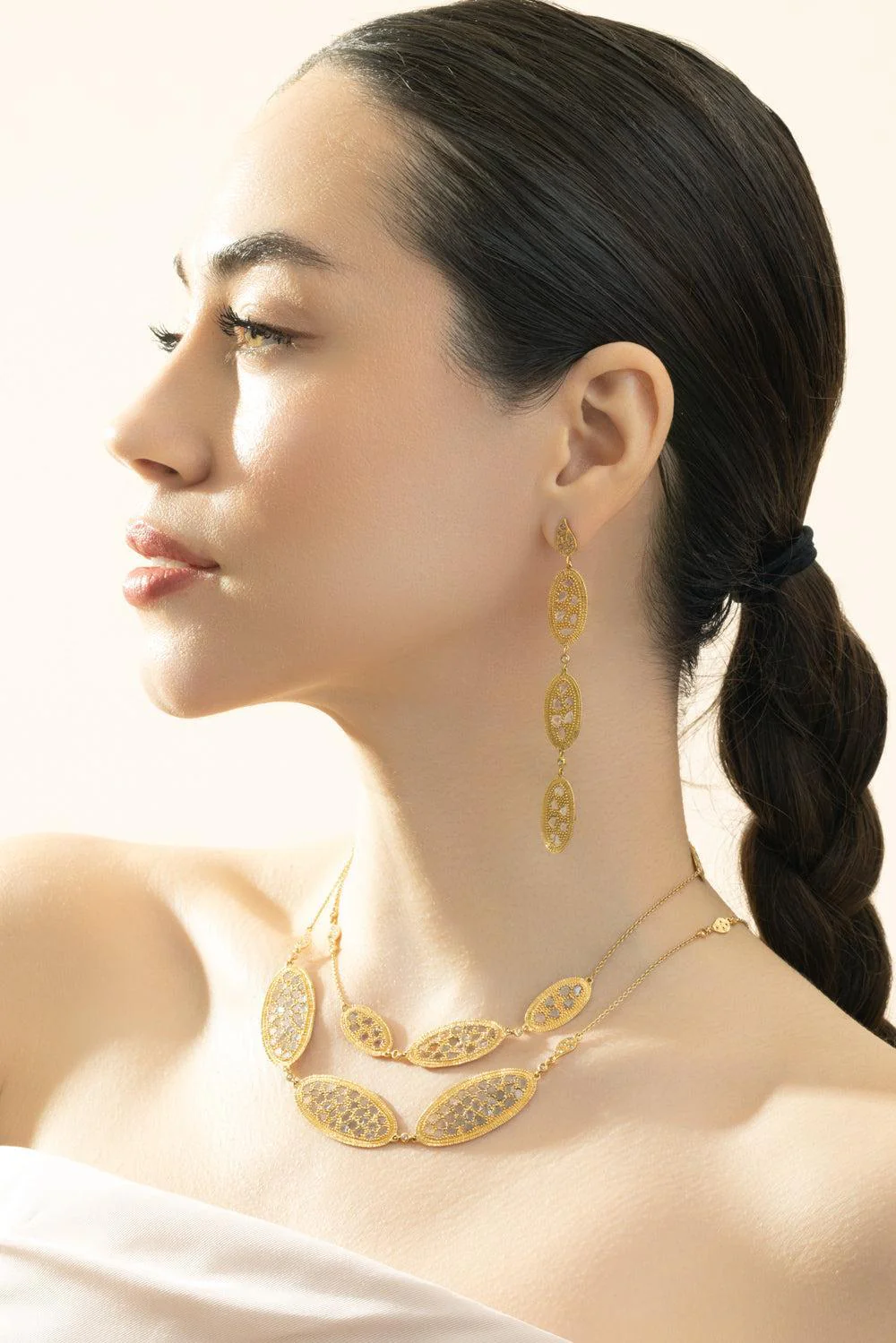 Diamond Eternity Triple Earrings - Image 4