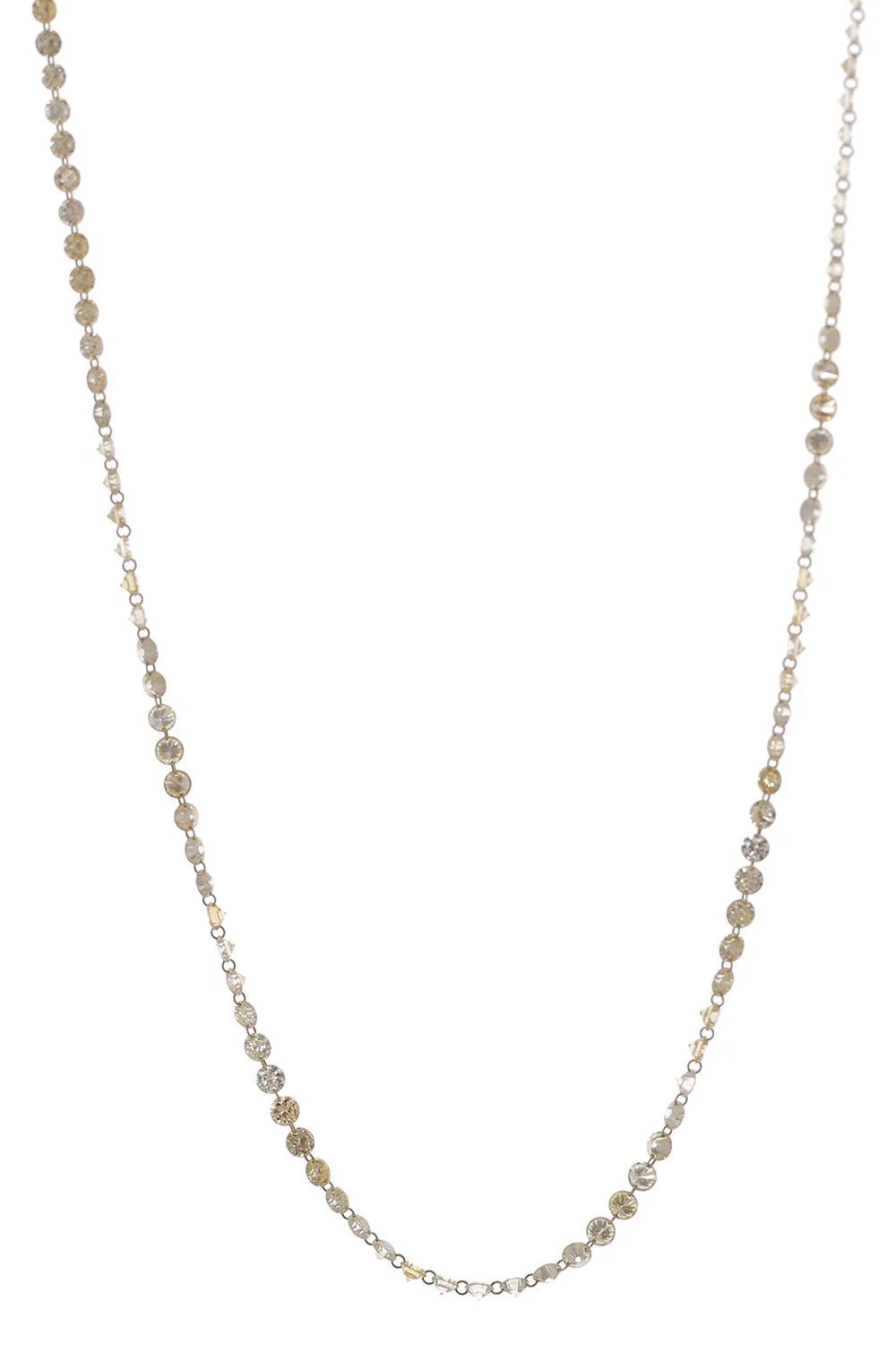 Diamond Full Cut Round Drilled Necklace