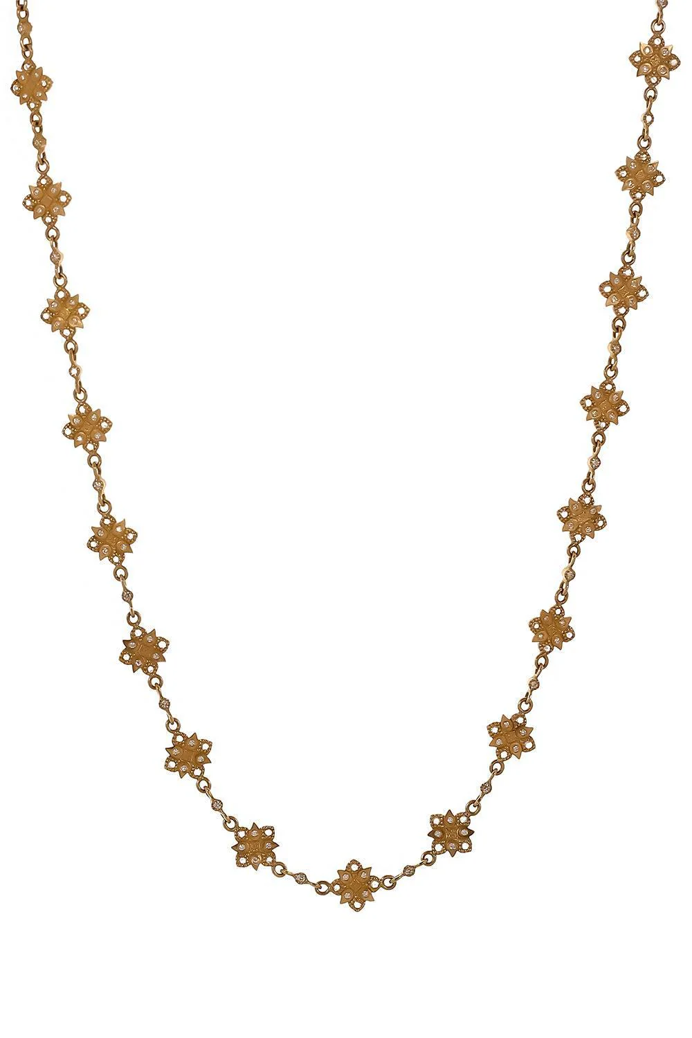 Diamond Motif Trinetra Necklace
