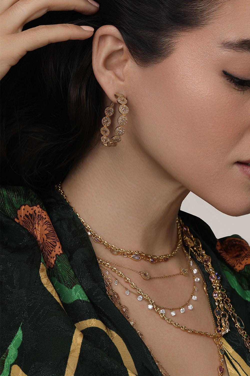 Diamond Opera Eternity Hoop Earrings - Image 4