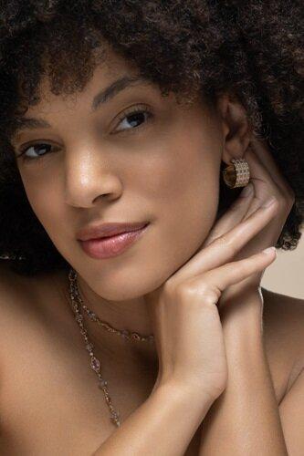 Diamond Wide Huggie Earring - Image 4