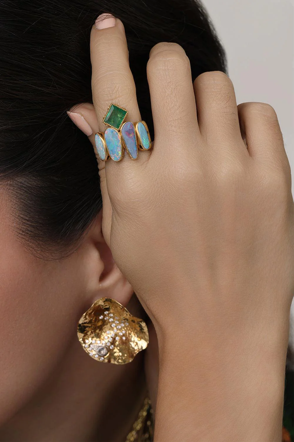 Opal Emerald Affinity Ring - Image 3
