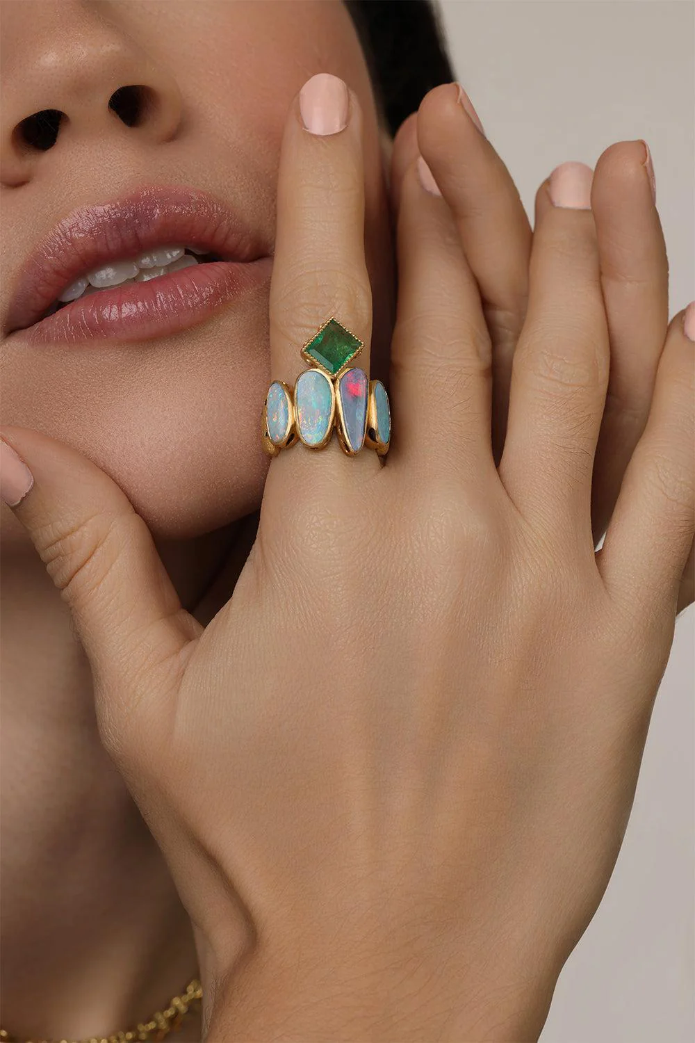 Opal Emerald Affinity Ring - Image 4