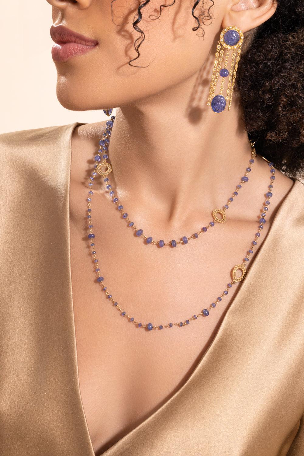 Tanzanite Diamond Affinity Necklace - Image 2