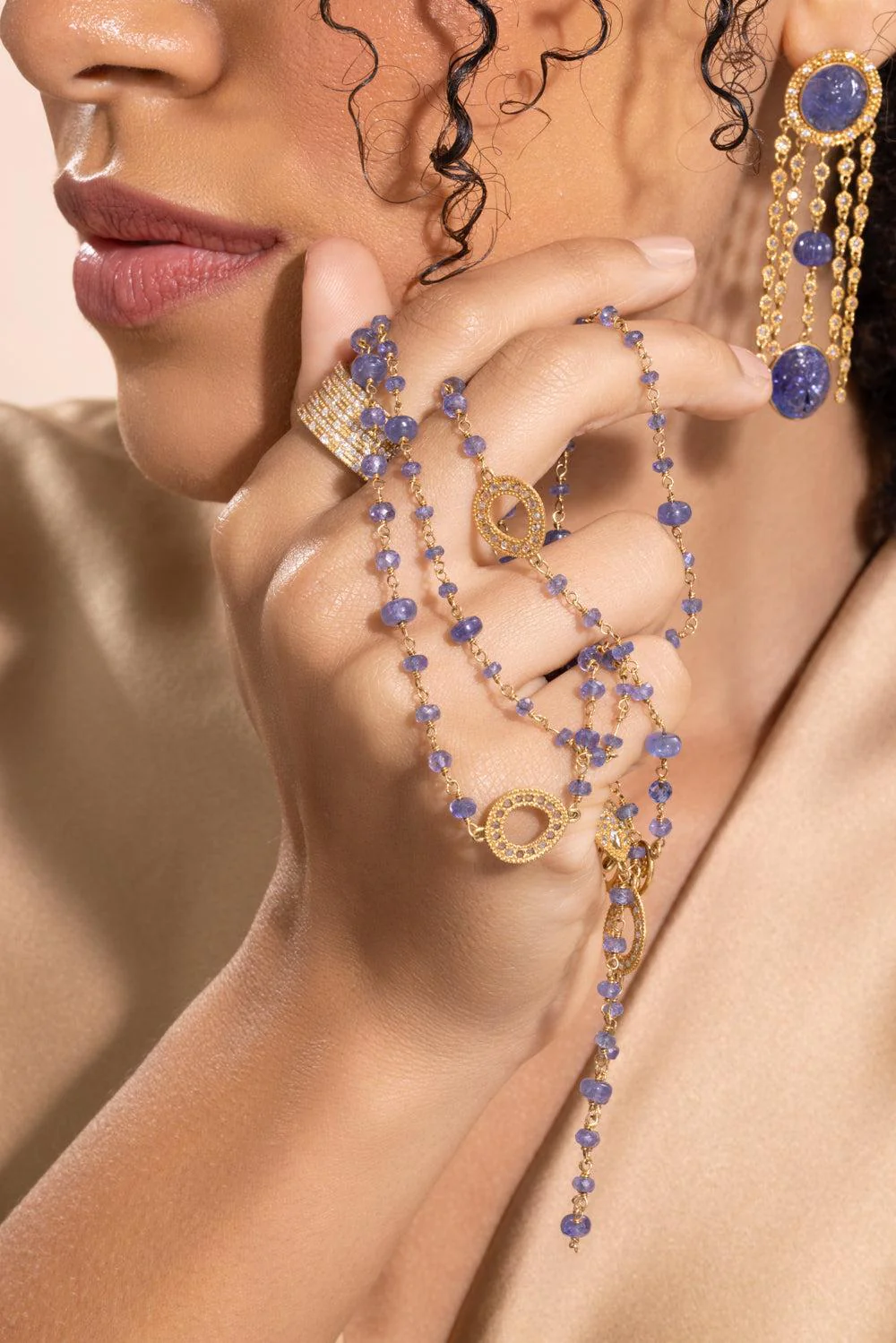 Tanzanite Diamond Affinity Necklace - Image 3
