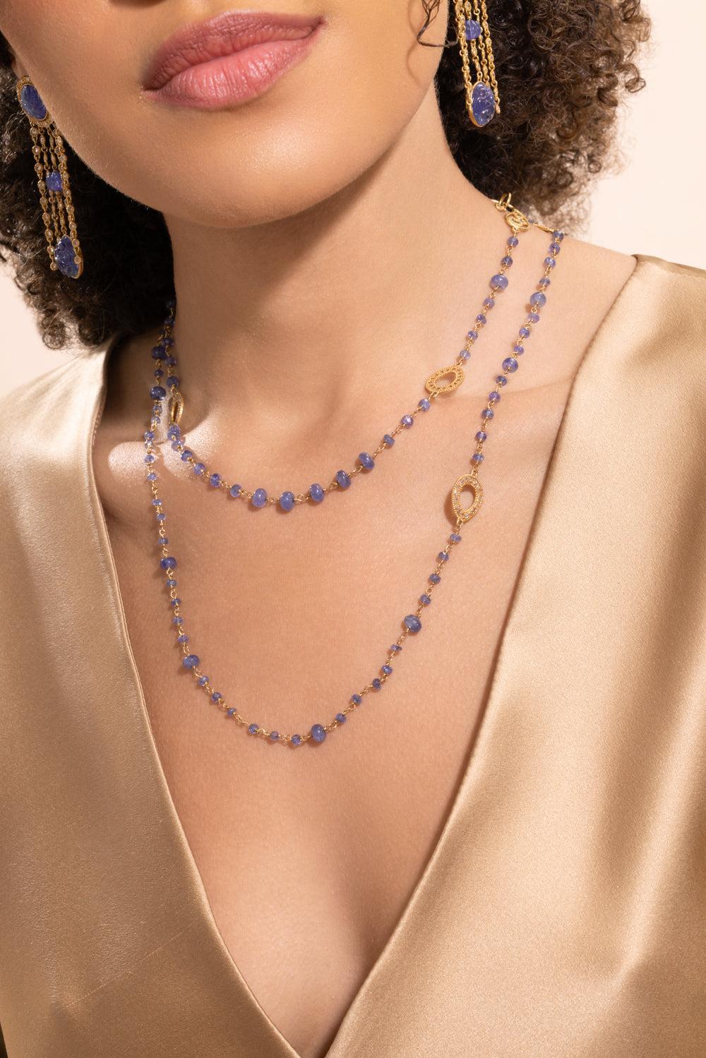 Tanzanite Diamond Affinity Necklace - Image 4