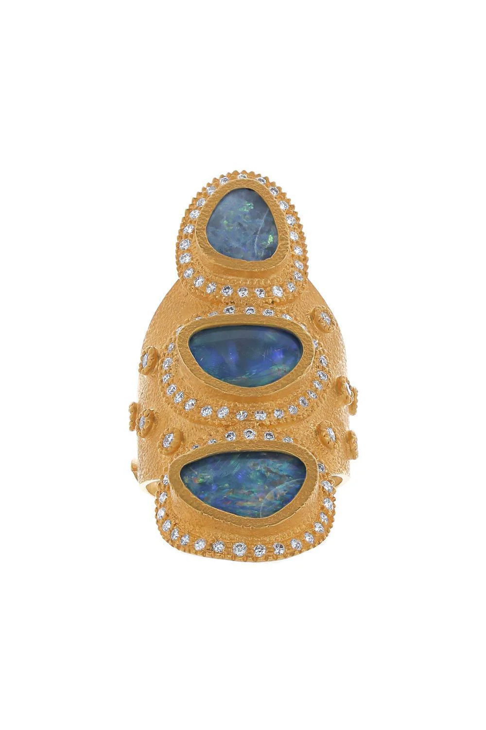 Triple Opal Affinity Ring