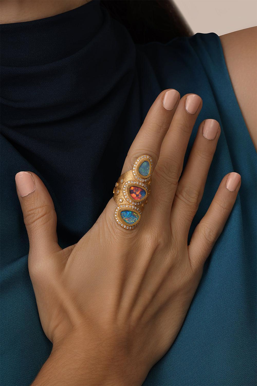 Triple Opal Affinity Ring - Image 2