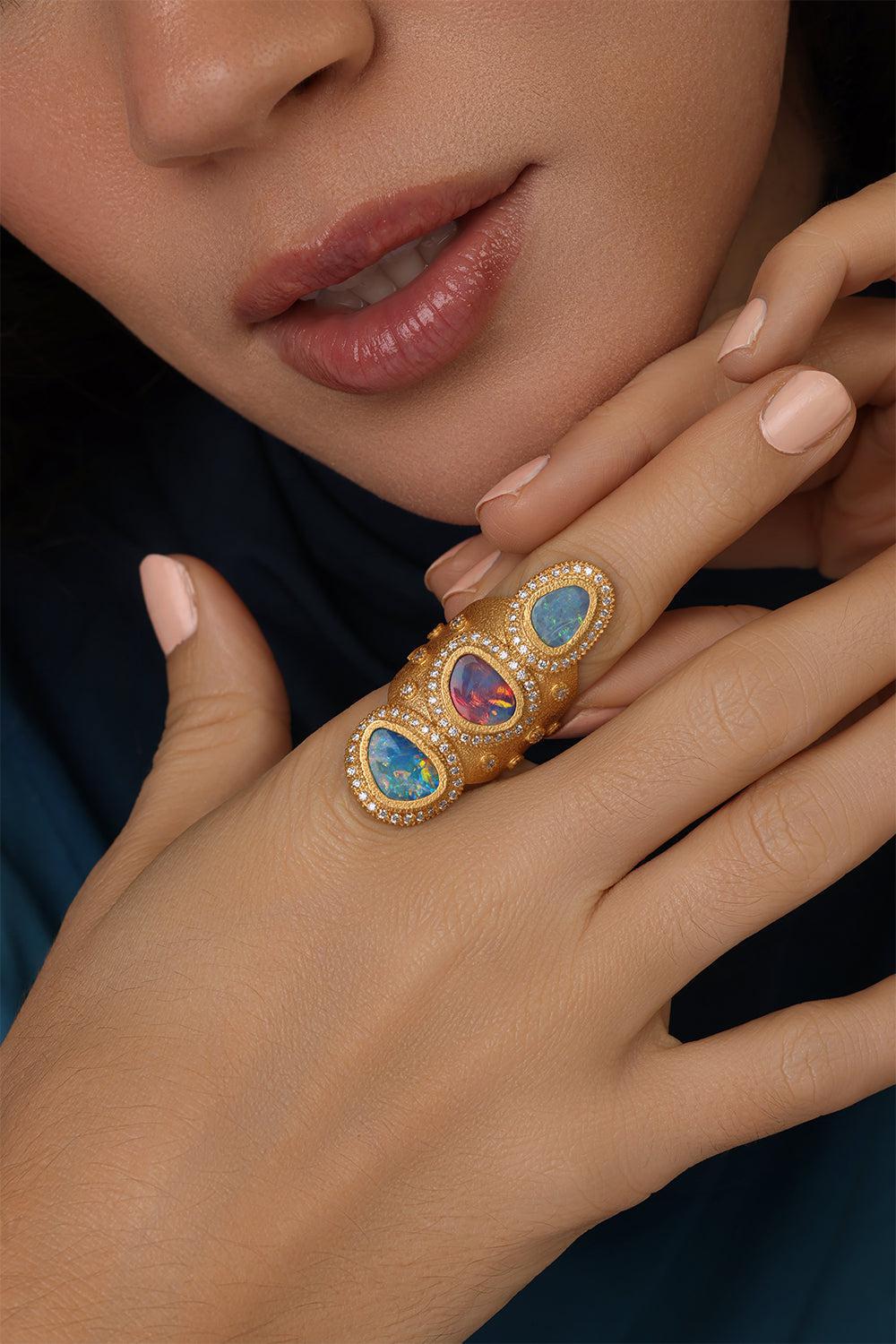 Triple Opal Affinity Ring - Image 3