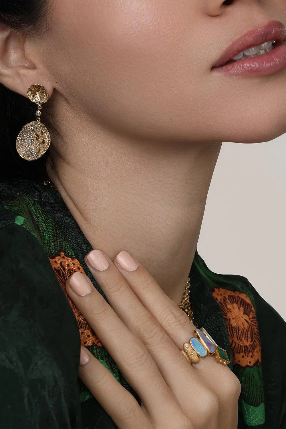Wild Rose Serenity Double Drop Earrings - Image 3