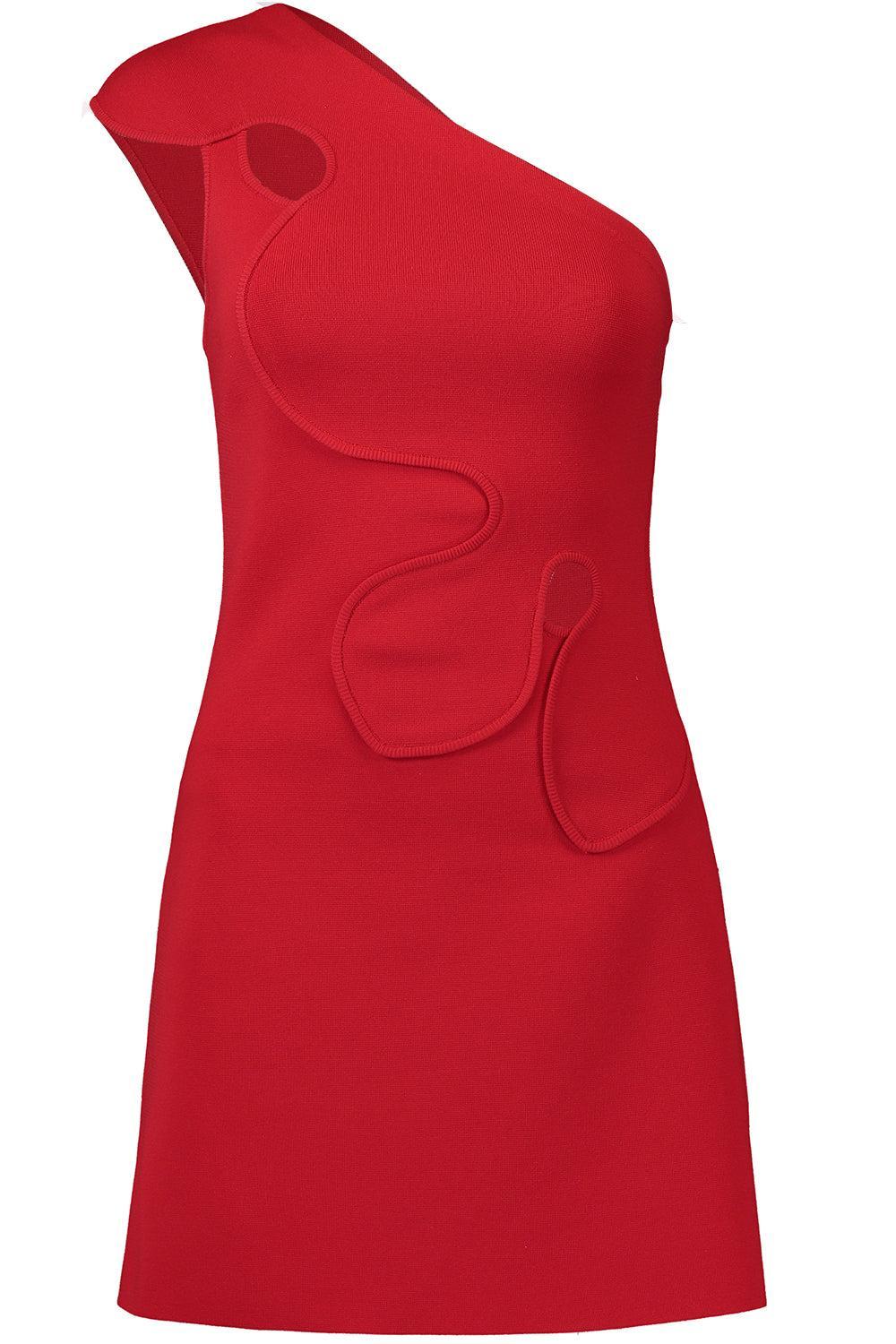 Labella Dress - Vermillion