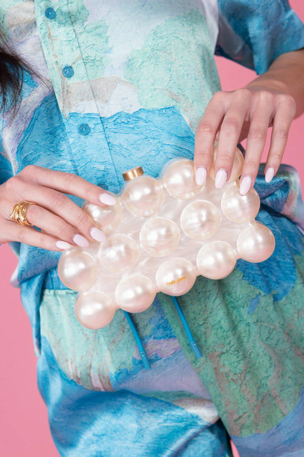 The Bubble Clutch - Ivory - Image 3