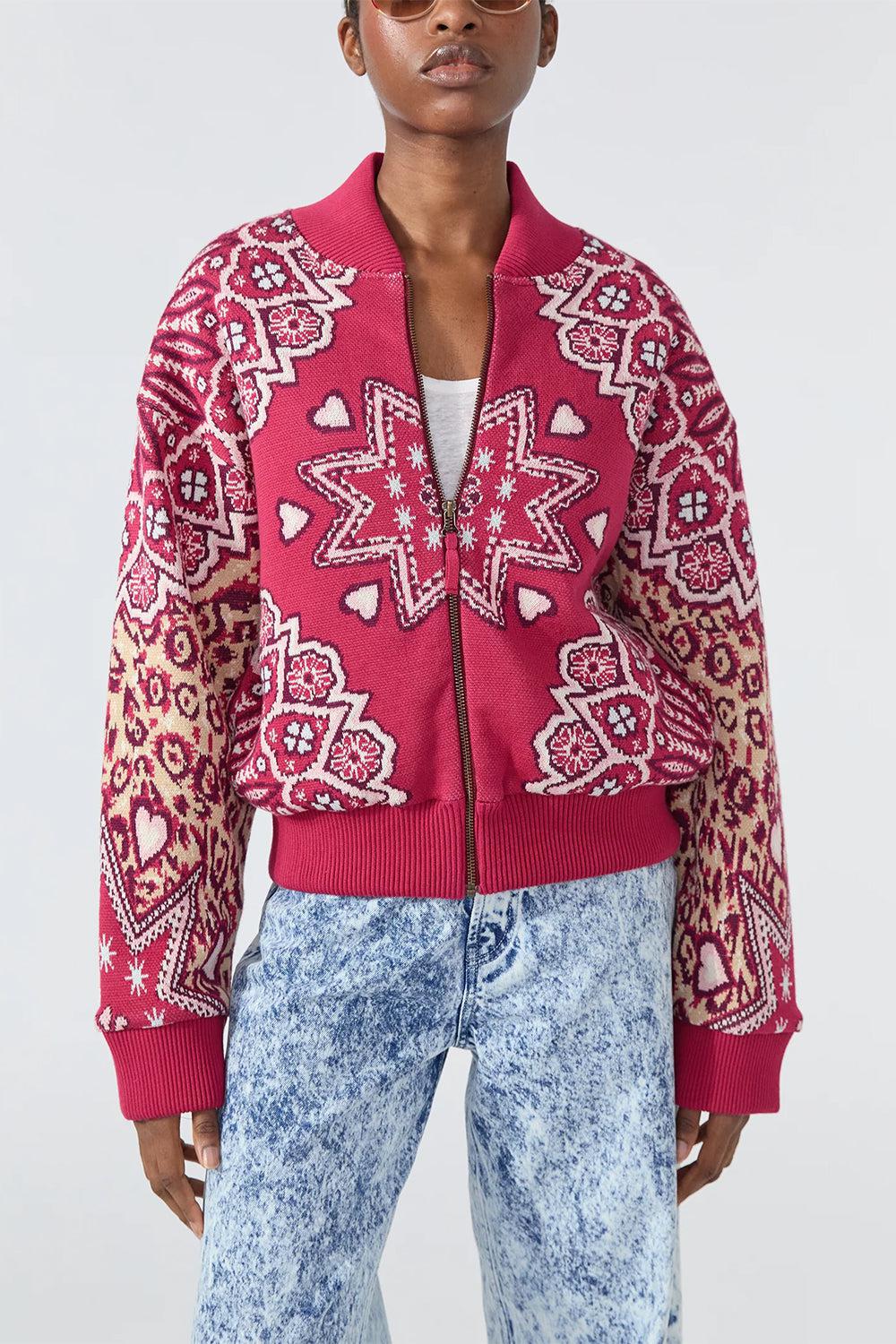DALTON BOMBER JACKET - RED - Image 2