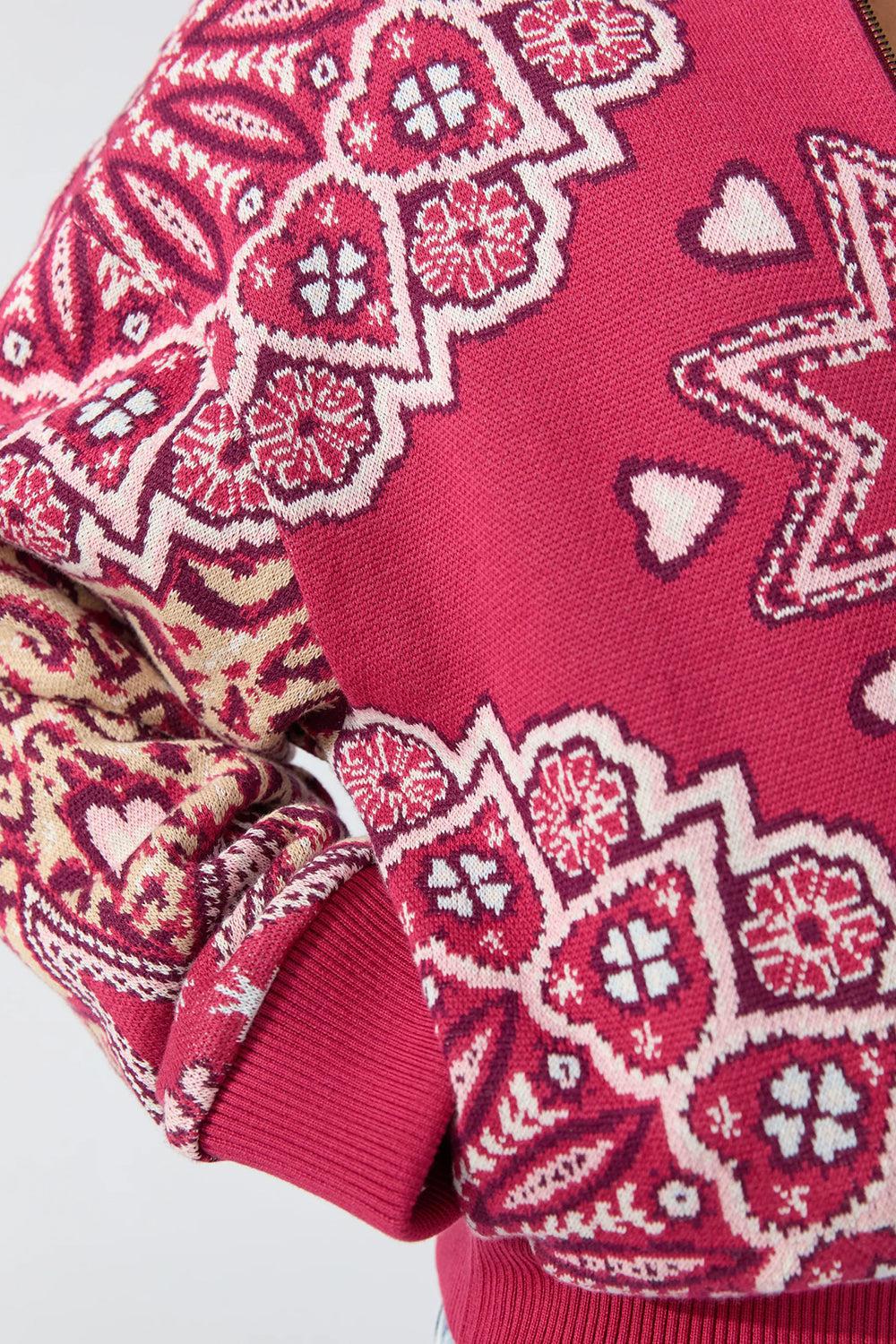 DALTON BOMBER JACKET - RED - Image 4