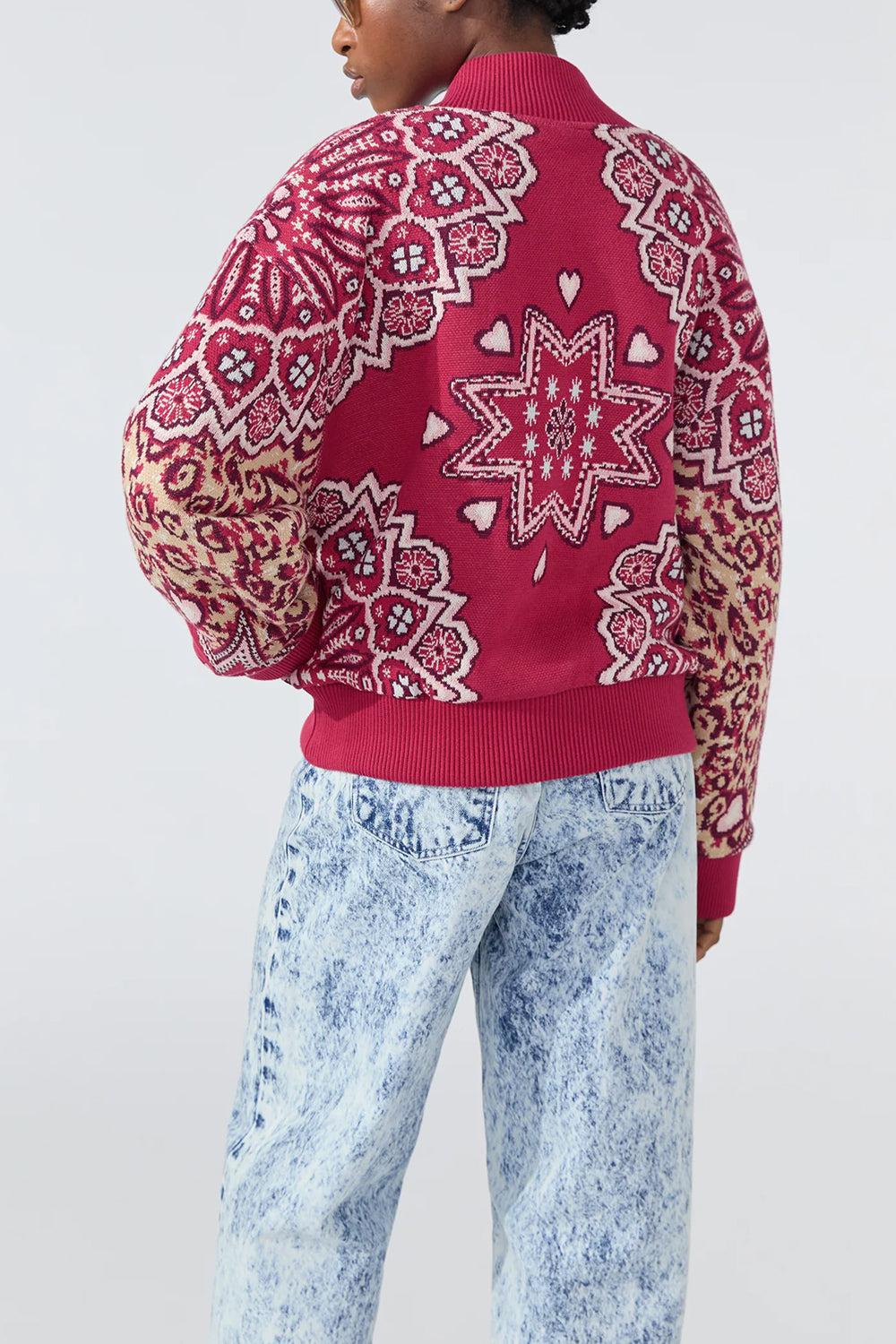 DALTON BOMBER JACKET - RED - Image 5