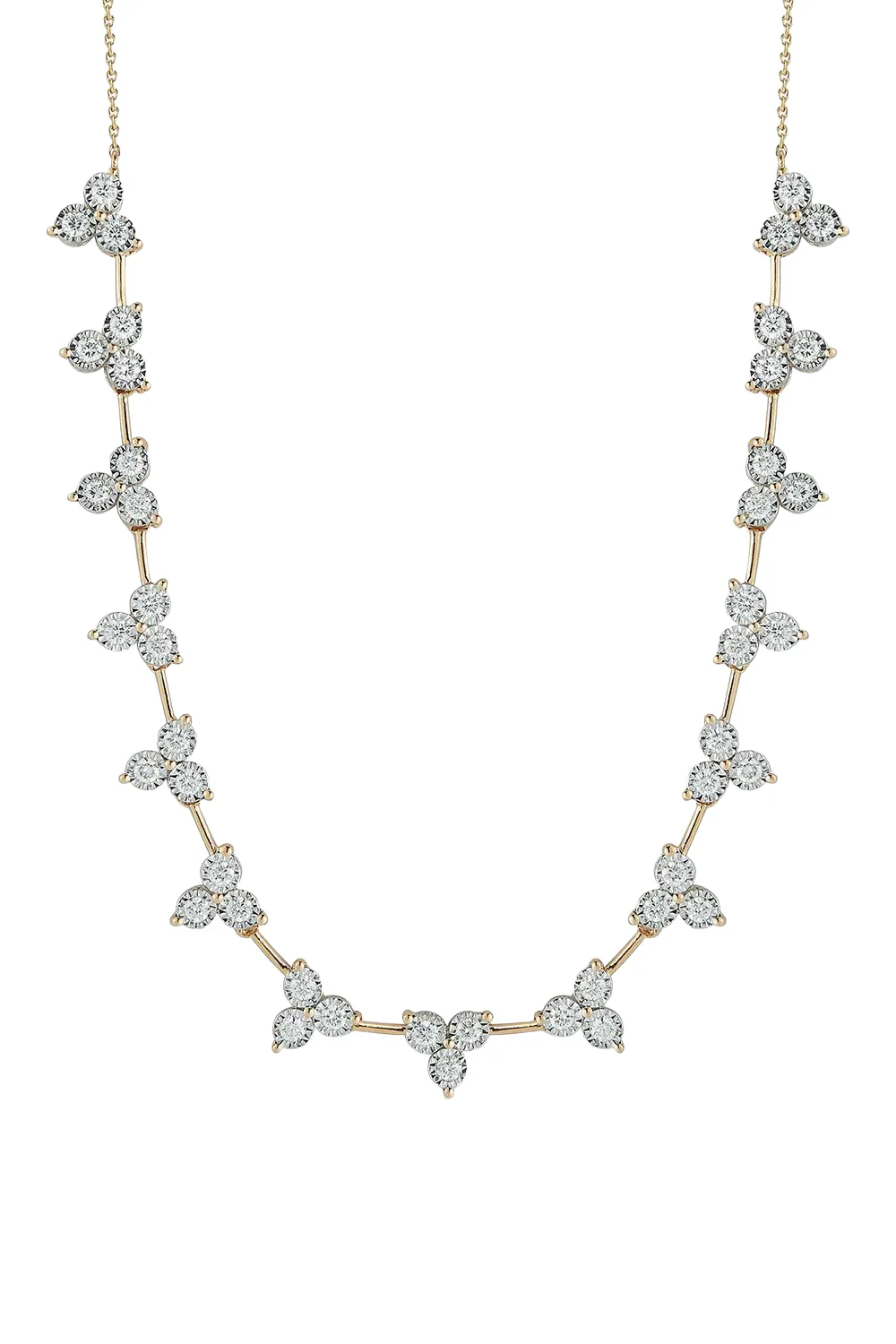 Ava Bea Interval Trio Tennis Necklace