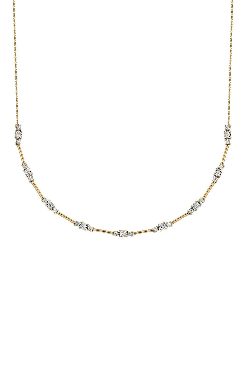 Diamond Ava Bea Spaced Tennis Necklace