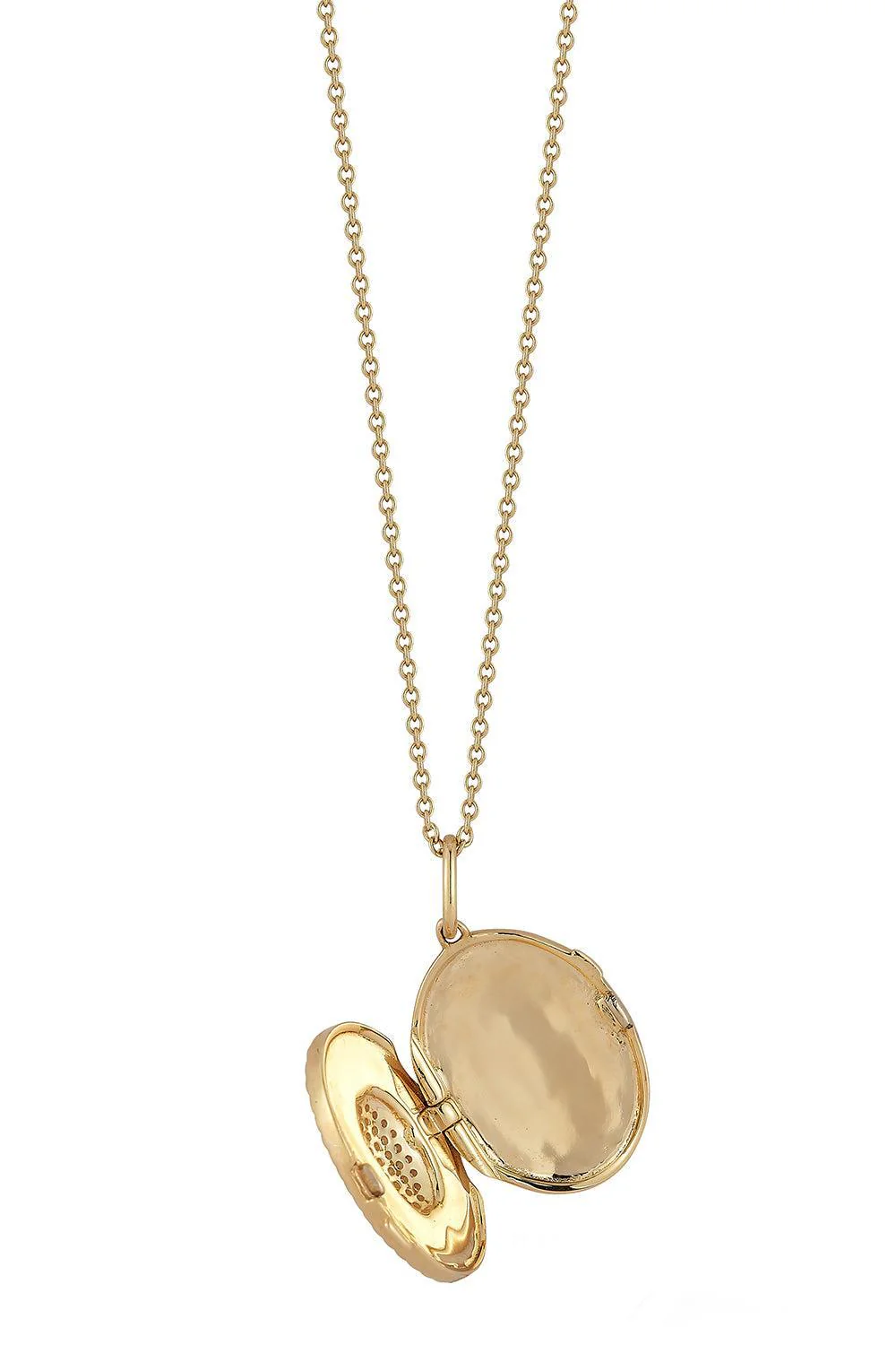 Diamond Teddi Paige Oval Locket Necklace - Image 2