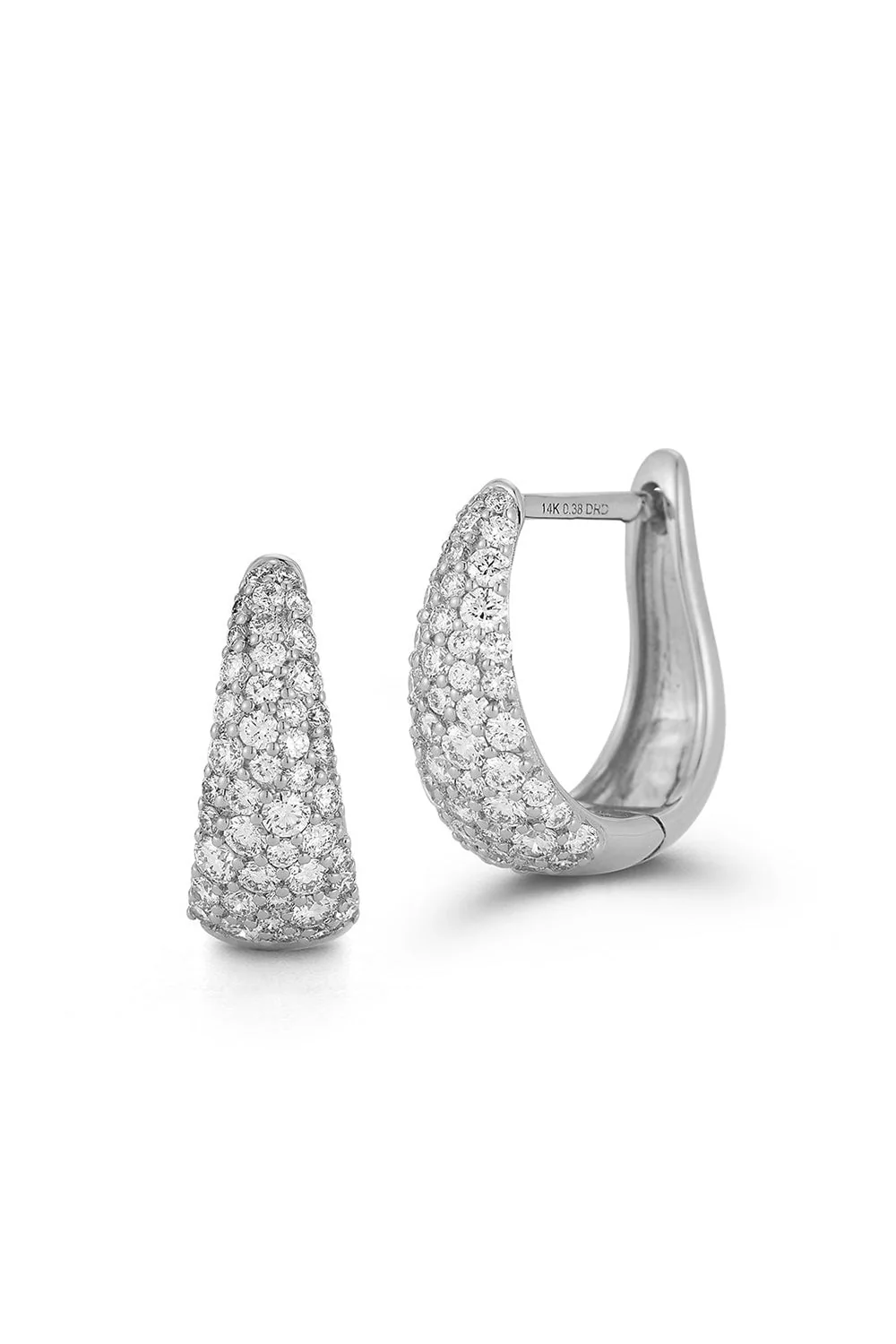 DRD Large Tapered Hoop Earrings - Image 3