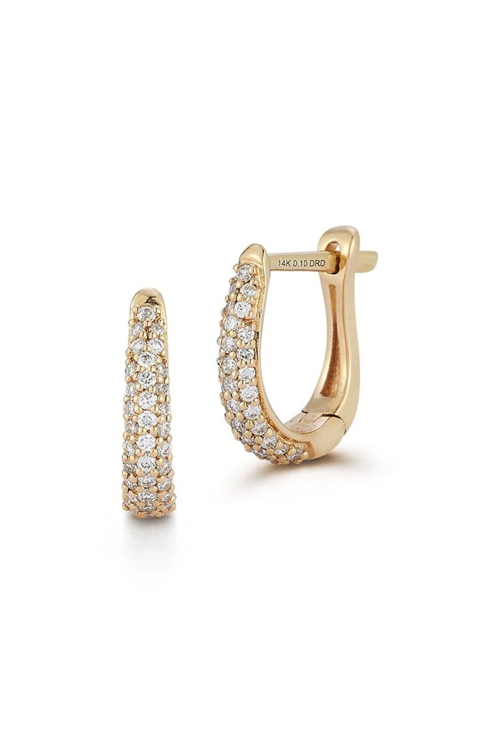 DRD Tapered Huggie Earrings - Image 3