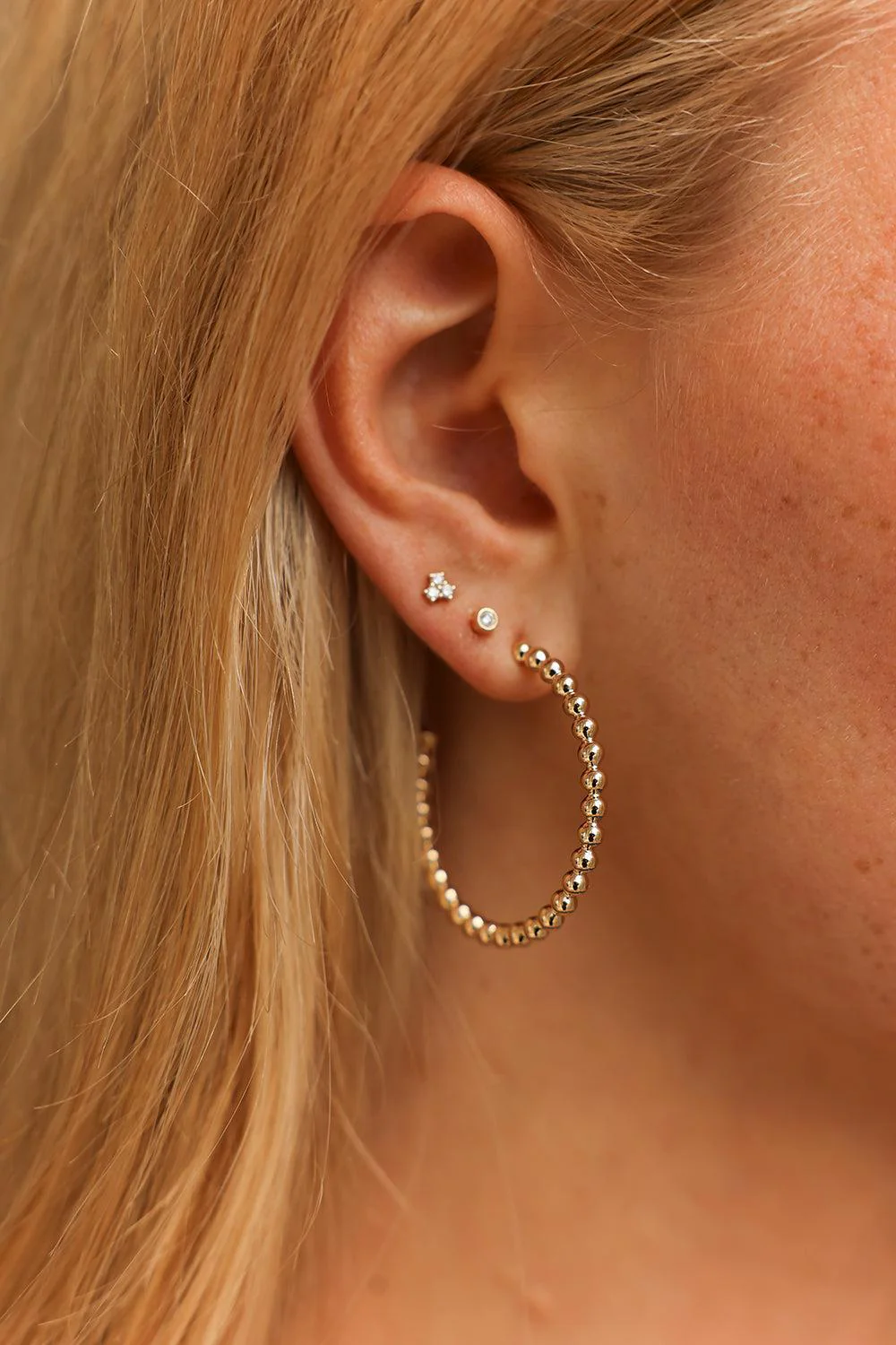Large Poppy Rae Hoop Earrings - Image 2