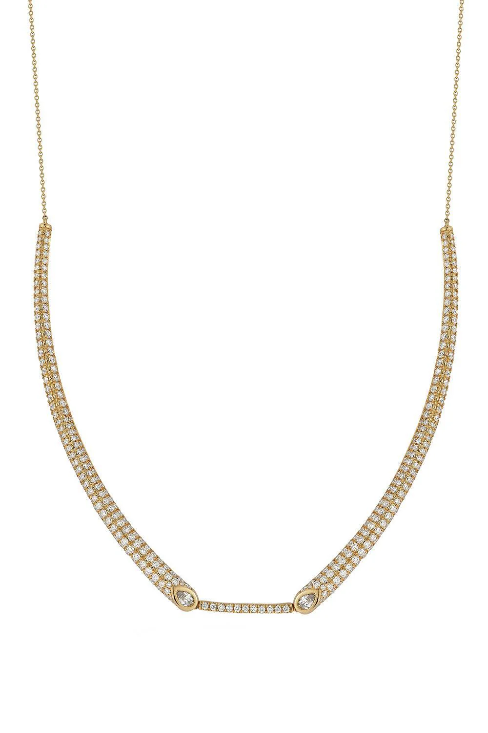 Pave Diamond Taylor Elaine Collar Necklace