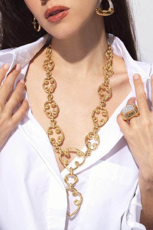 Arabesque Long Loop Necklace - Image 2