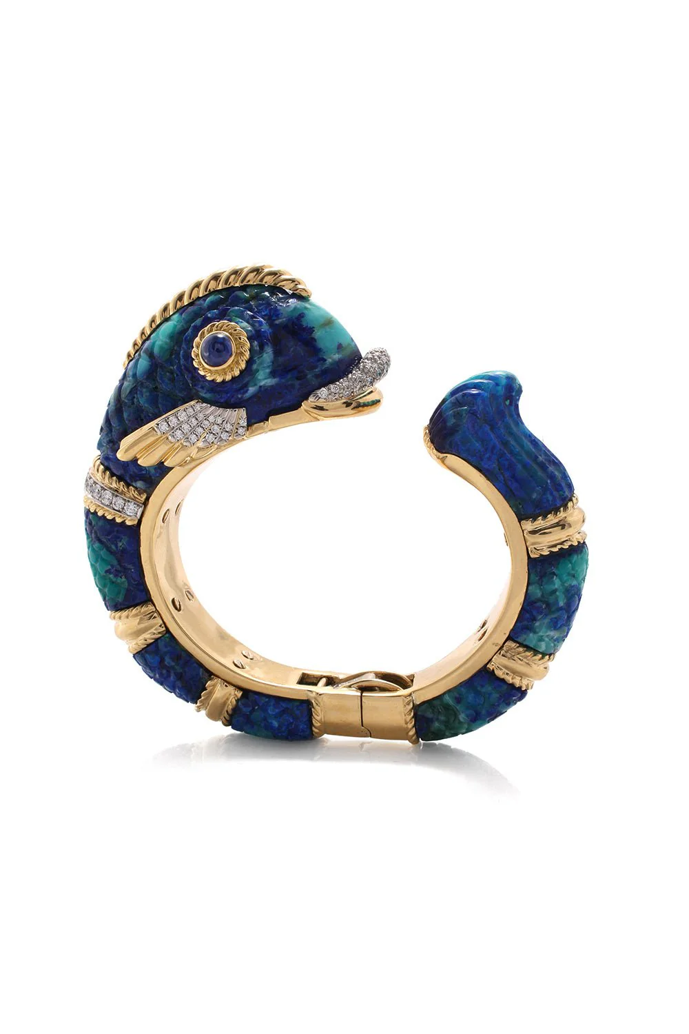 Azurmalachite Fish Bracelet