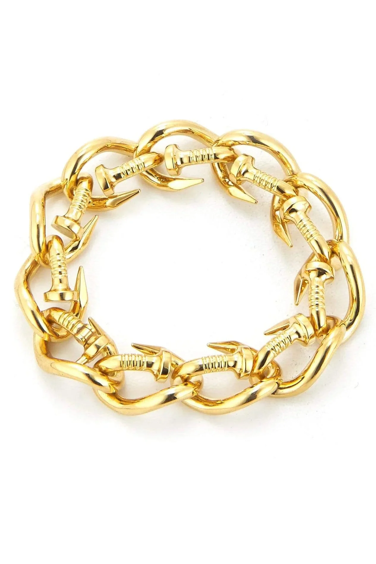 Bent Nail Link Bracelet