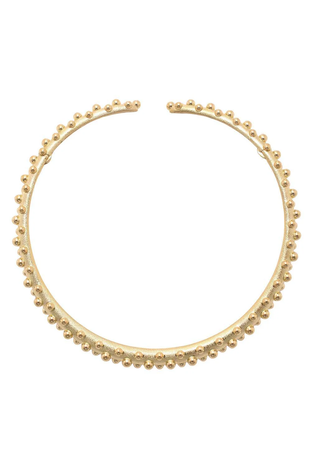 Bumpy Hammered Collar Necklace