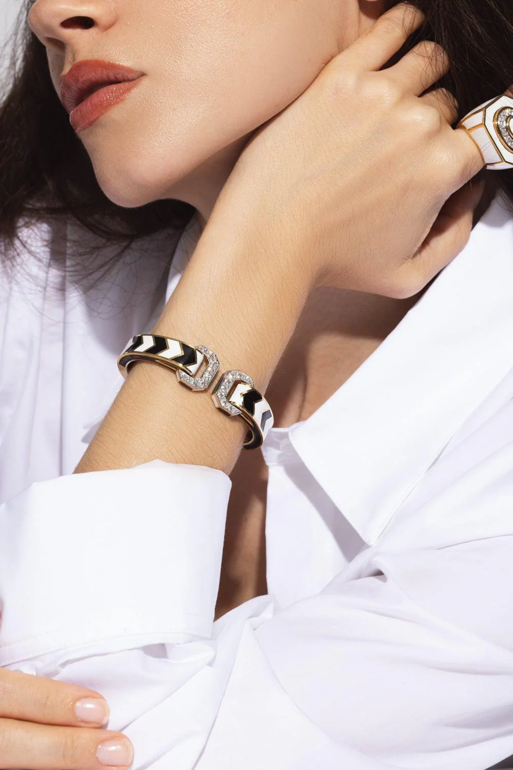 Chevron Double Buckle Bracelet - Image 4
