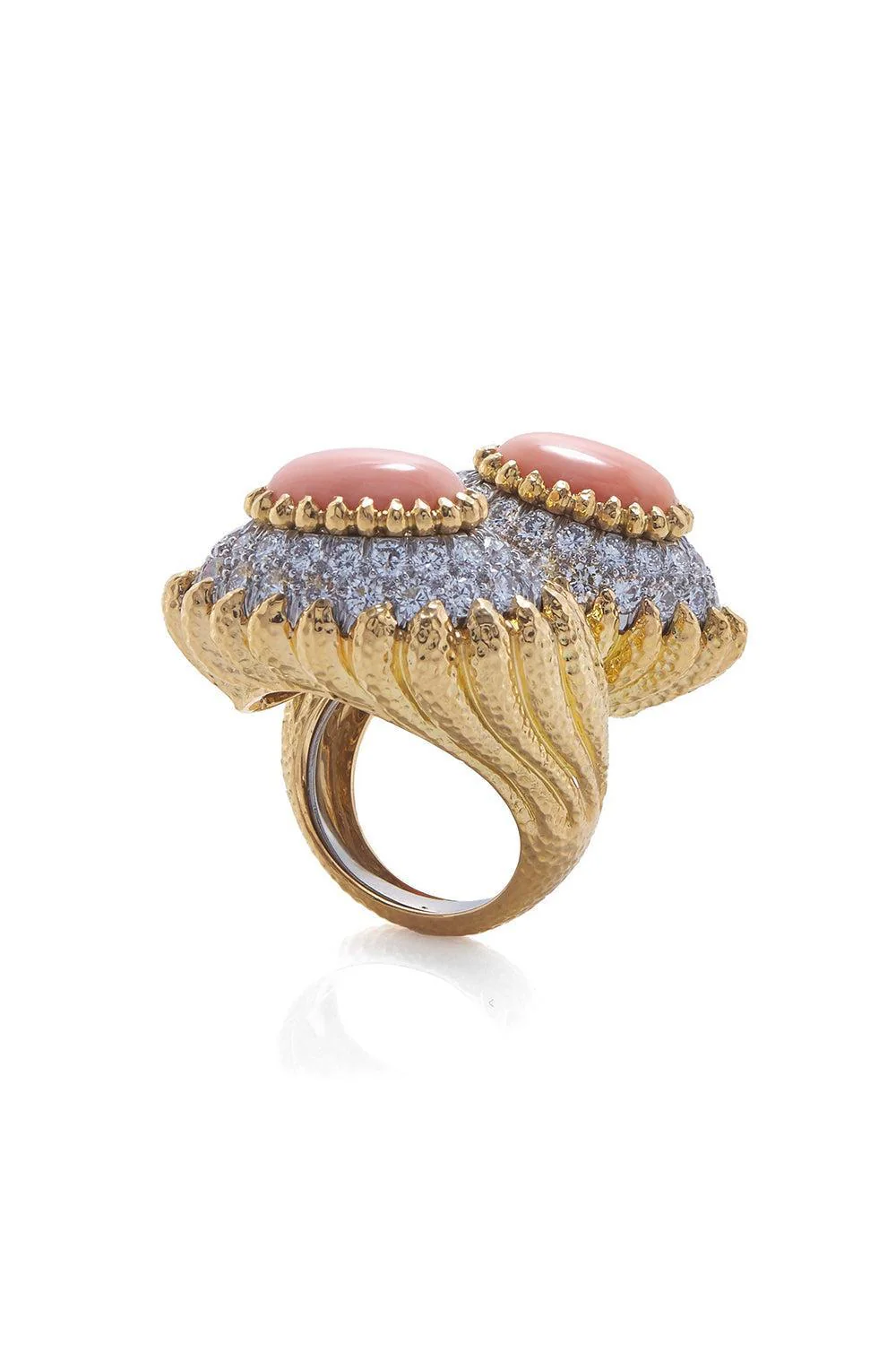 Coral Mount Olympus Crossover Ring